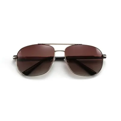 Erkaklar Double Bridge polarizatsiyalangan metall quyoshdan saqlaydigan ko'zoynaklar