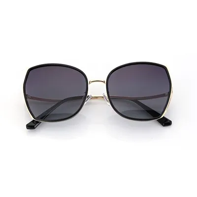 Katta o'lchamli metall sayohat ayollar quyoshdan saqlaydigan ko'zoynaklar